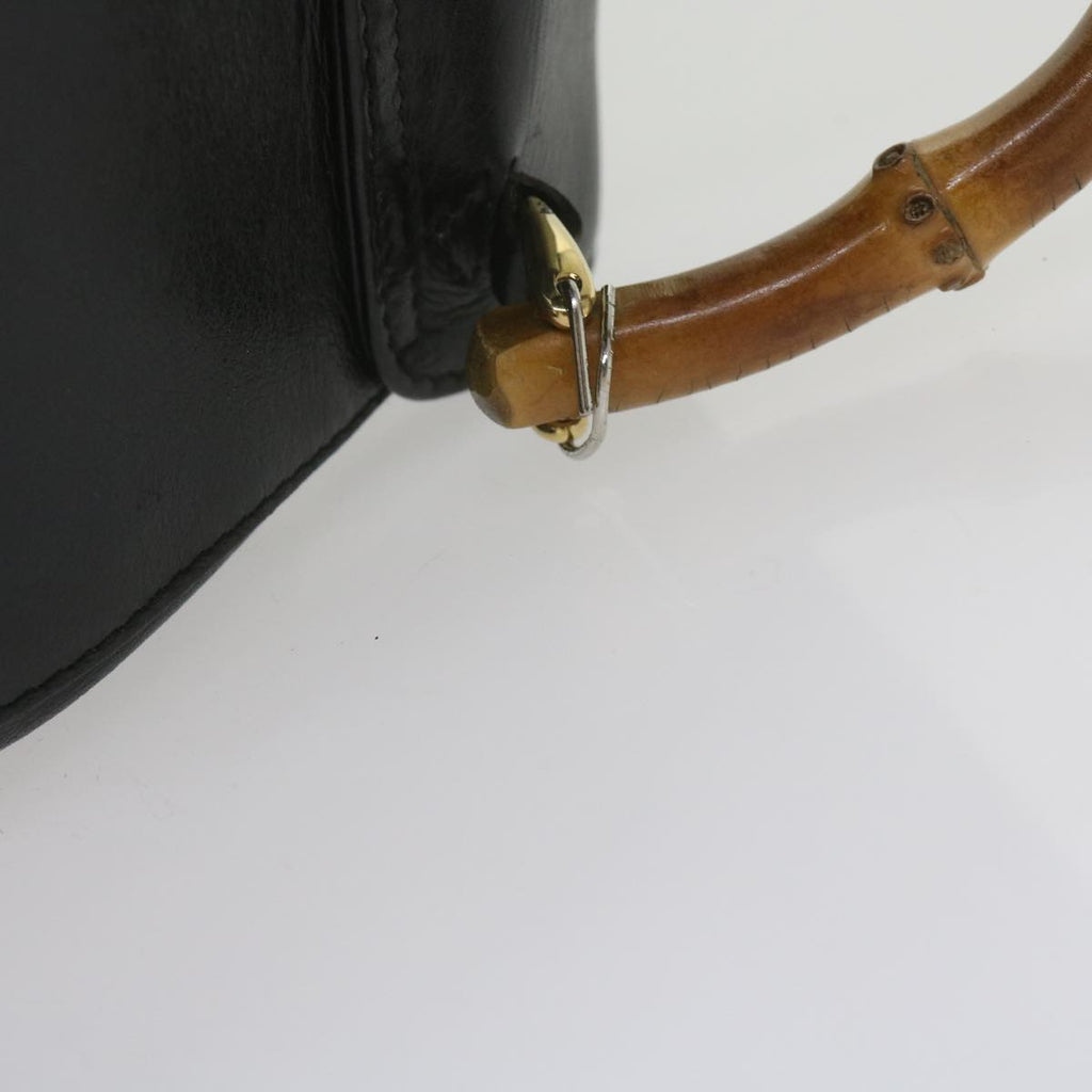 GUCCI Bamboo Backpack Leather Black 003 1956 0030 ep2532