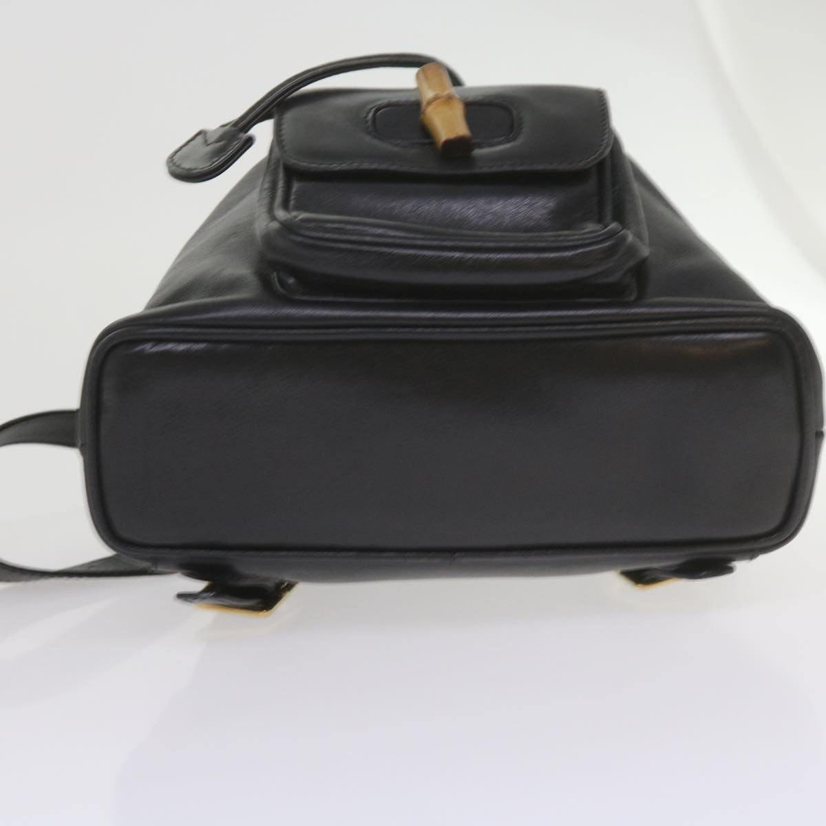 GUCCI Bamboo Backpack Leather Black 003 1956 0030 ep2532