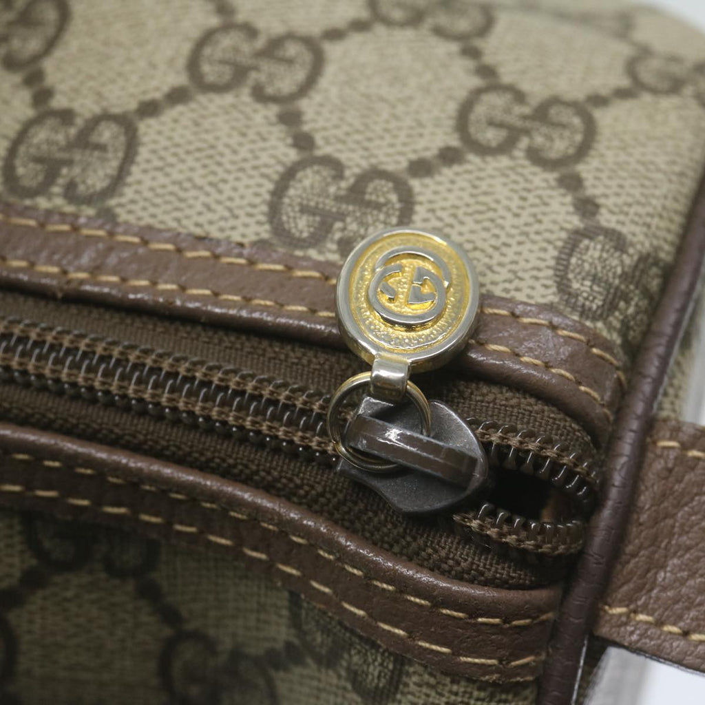 GUCCI GG Supreme Boston Bag PVC Leather Beige 002 123 6842 ep2577