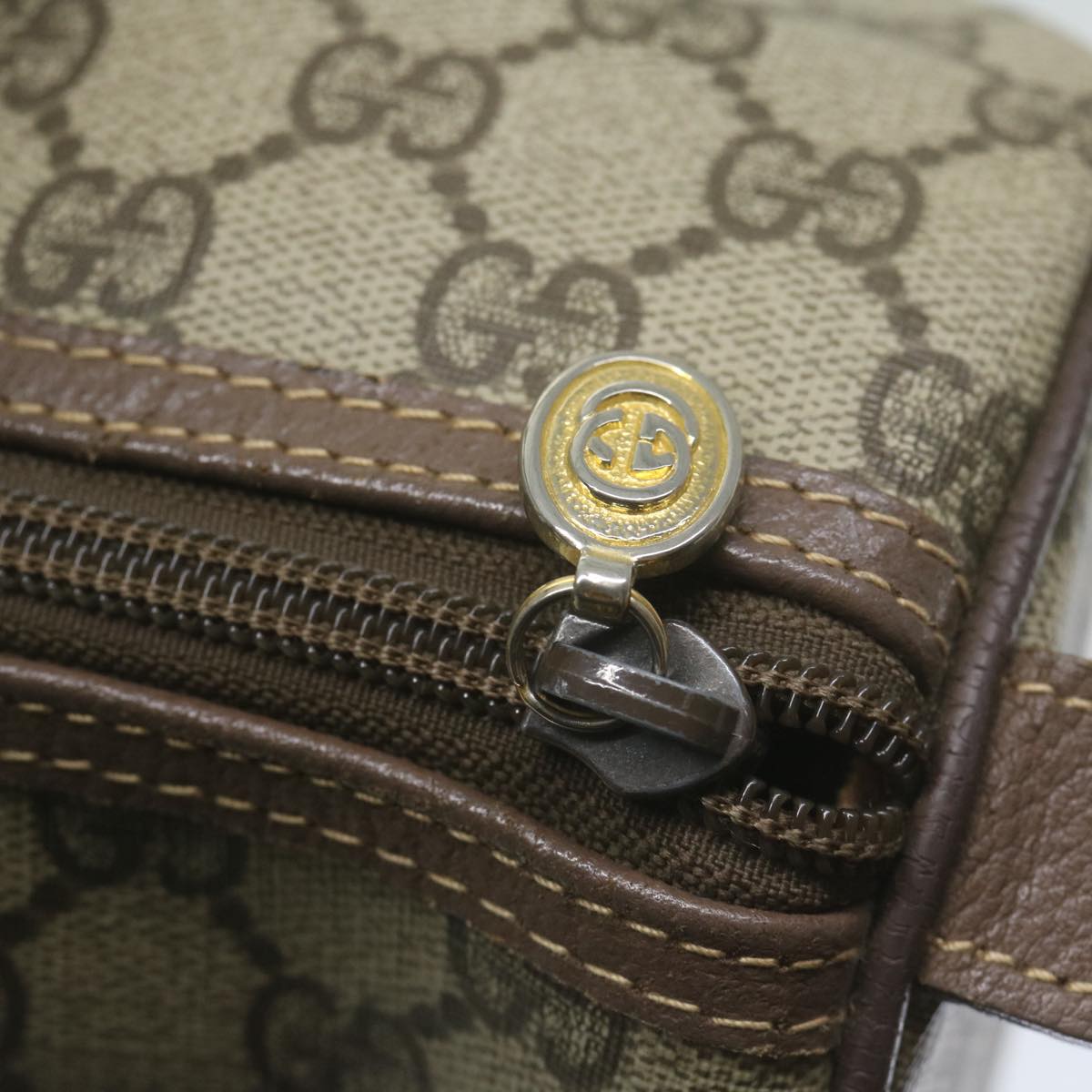 GUCCI GG Supreme Boston Bag PVC Leather Beige 002 123 6842 ep2577