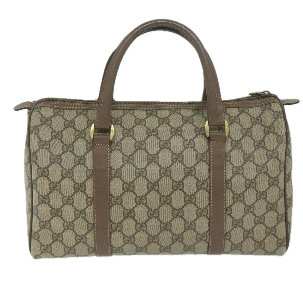 GUCCI GG Supreme Boston Bag PVC Leather Beige 002 123 6842 ep2577