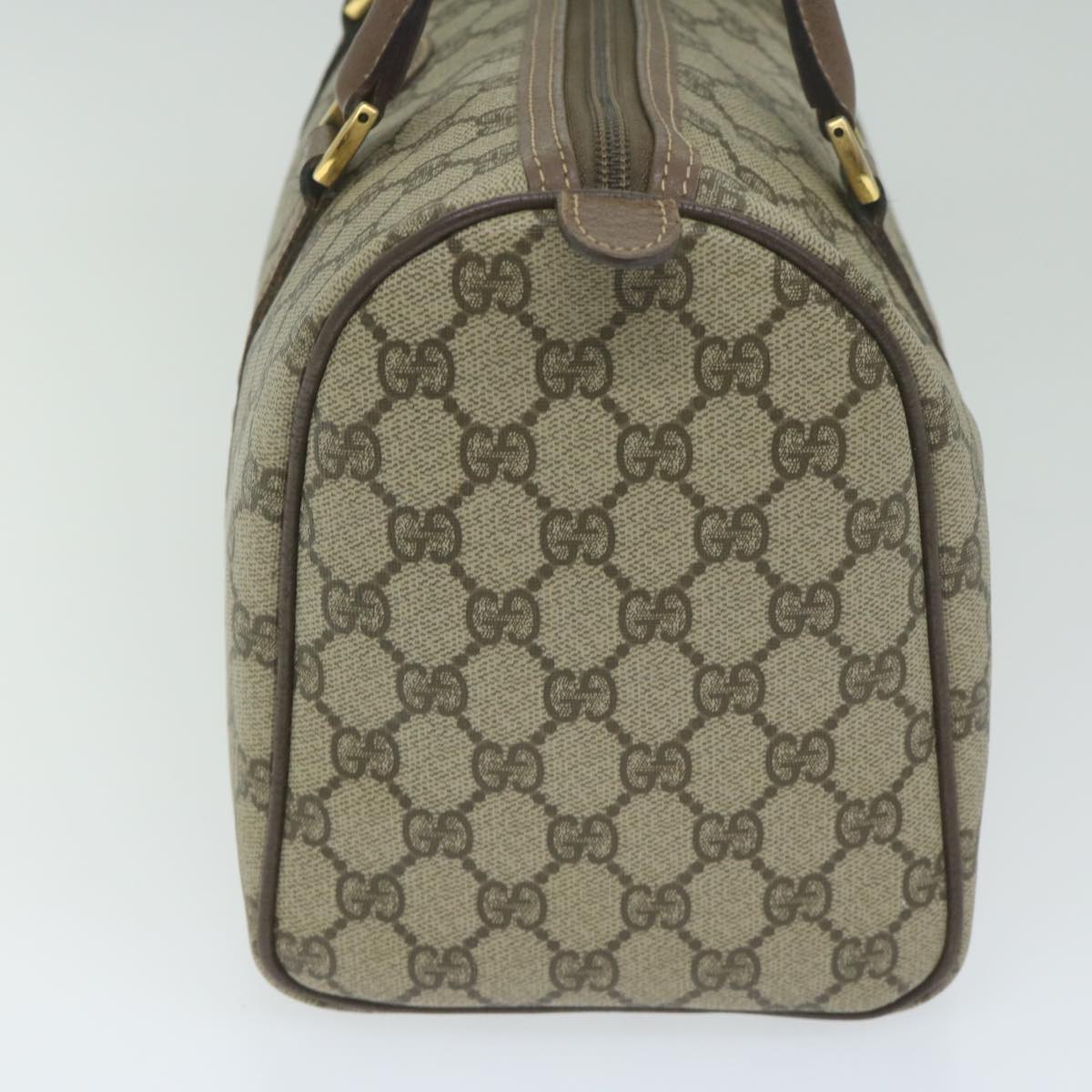GUCCI GG Supreme Boston Bag PVC Leather Beige 002 123 6842 ep2577