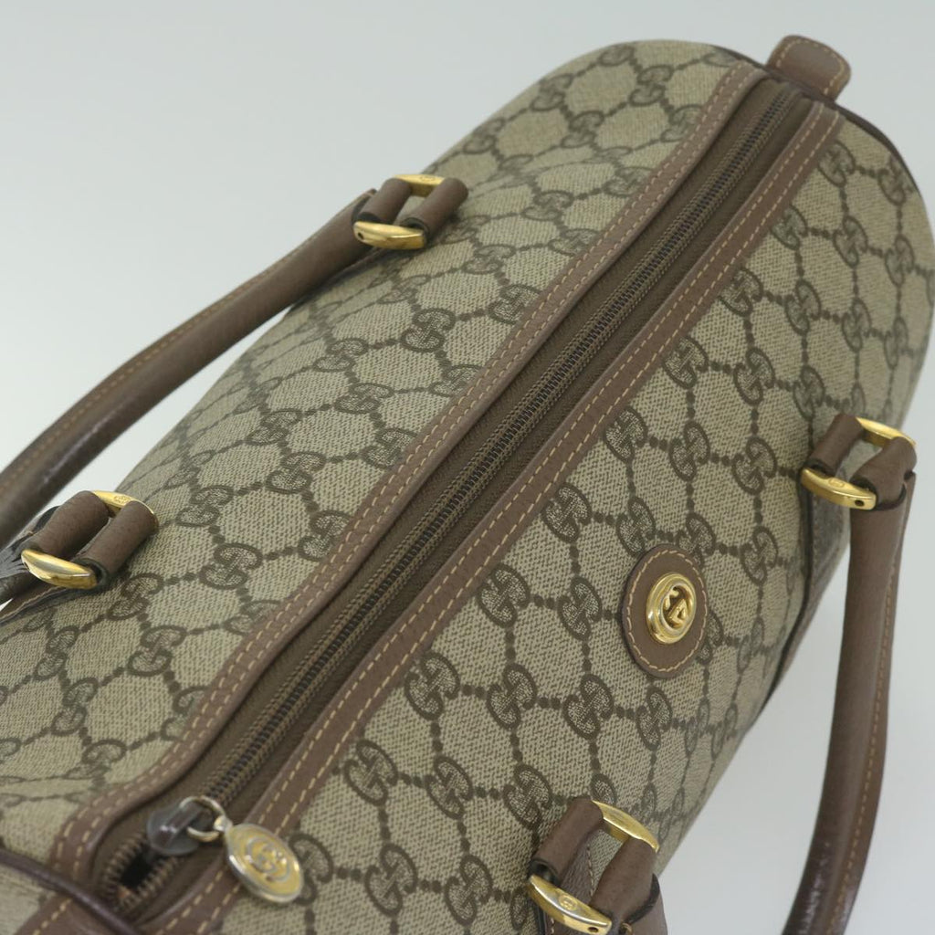 GUCCI GG Supreme Boston Bag PVC Leather Beige 002 123 6842 ep2577