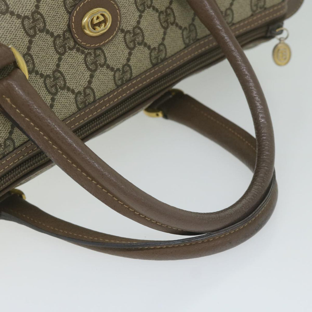 GUCCI GG Supreme Boston Bag PVC Leather Beige 002 123 6842 ep2577