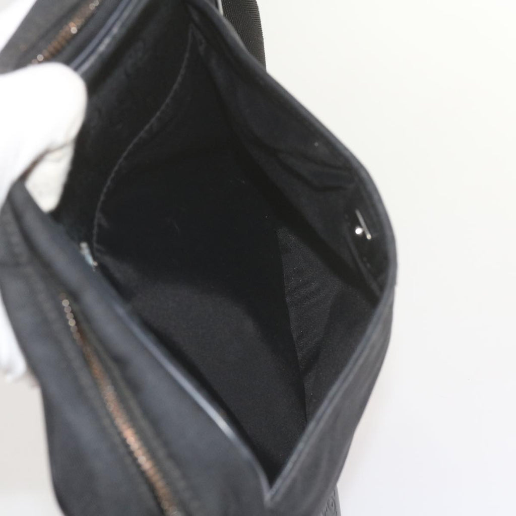 GUCCI Shoulder Bag Nylon Leather Black 162783 ep2588