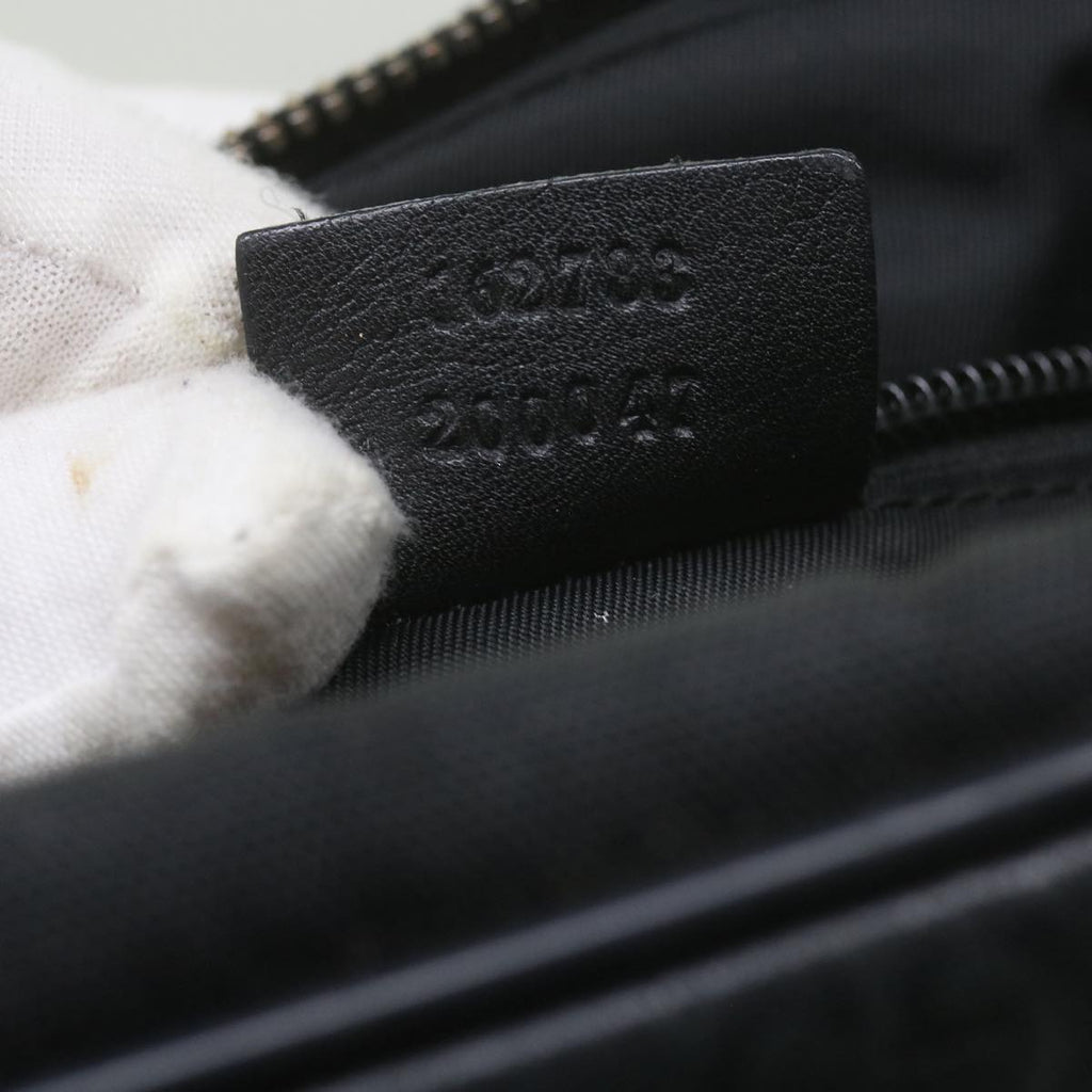 GUCCI Shoulder Bag Nylon Leather Black 162783 ep2588