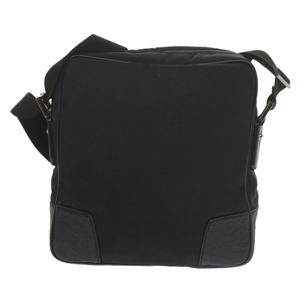 GUCCI Shoulder Bag Nylon Leather Black 162783 ep2588