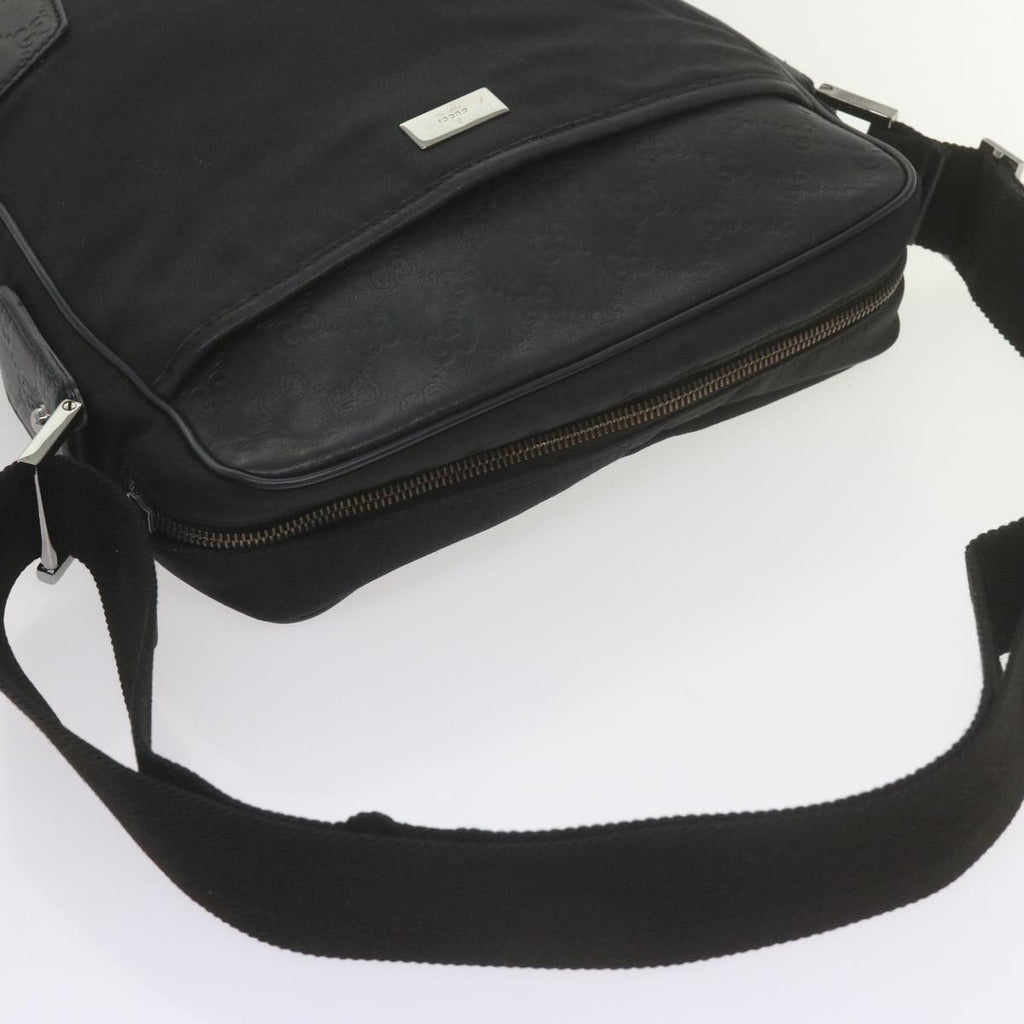 GUCCI Shoulder Bag Nylon Leather Black 162783 ep2588