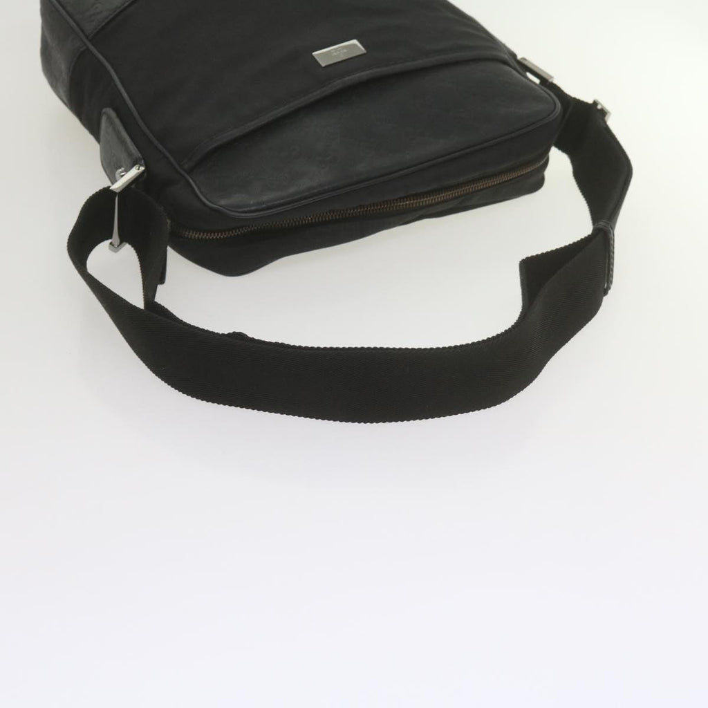 GUCCI Shoulder Bag Nylon Leather Black 162783 ep2588