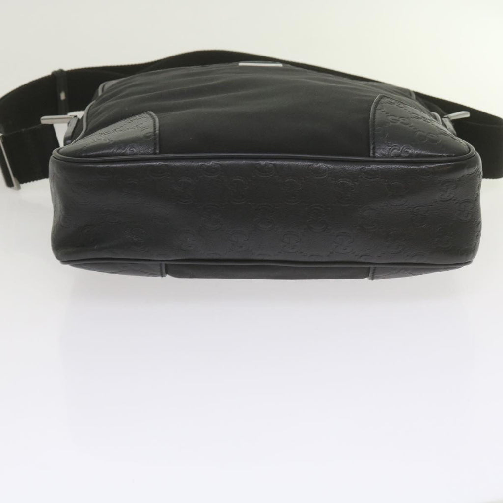 GUCCI Shoulder Bag Nylon Leather Black 162783 ep2588
