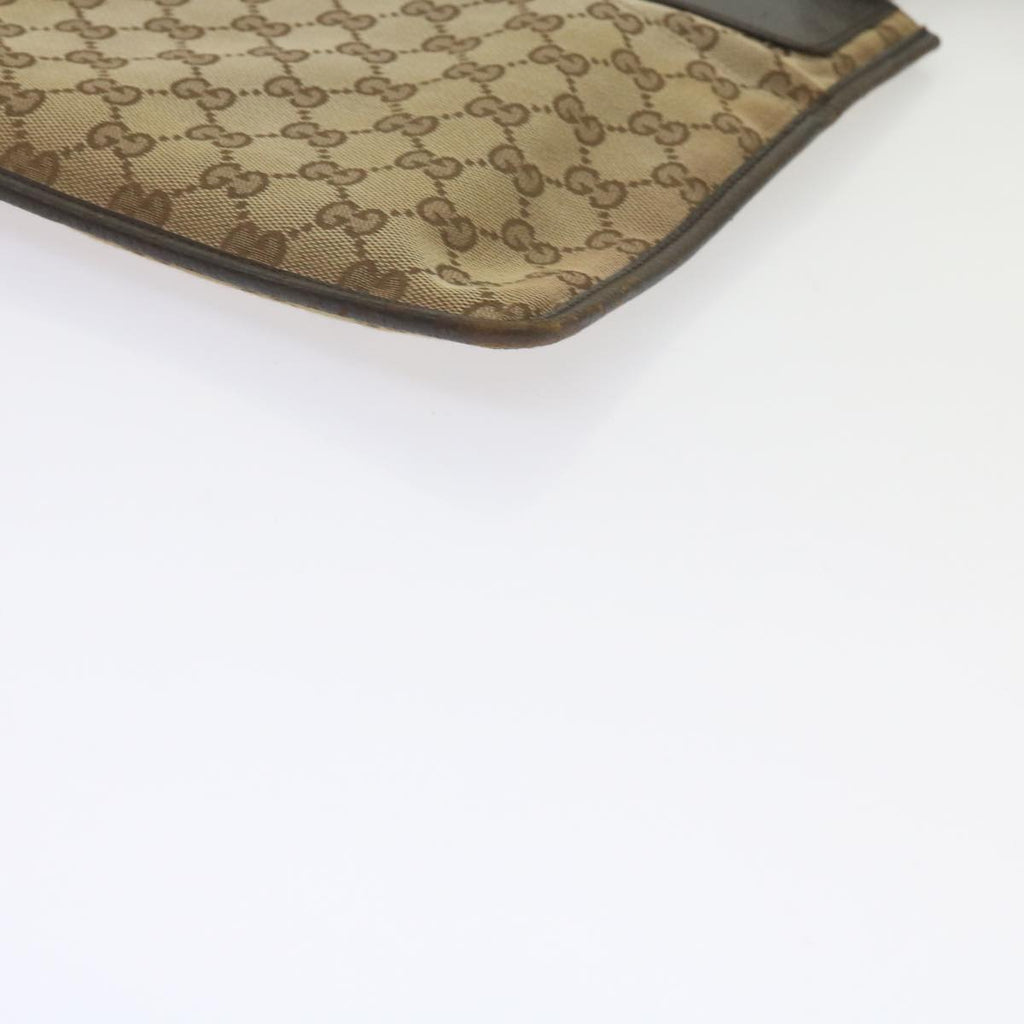 GUCCI GG Canvas Web Sherry Line Shoulder Bag Beige Red Green 27639 ep2613