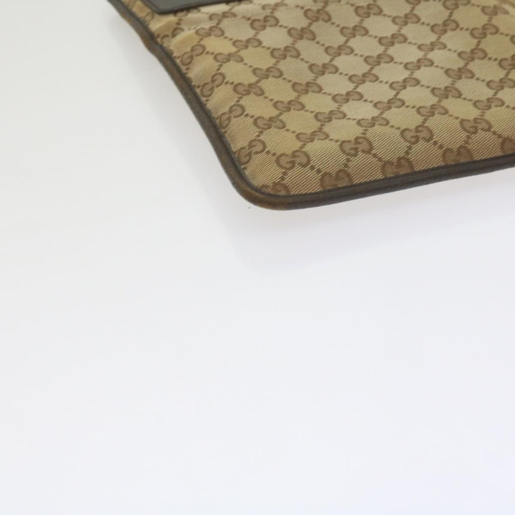 GUCCI GG Canvas Web Sherry Line Shoulder Bag Beige Red Green 27639 ep2613