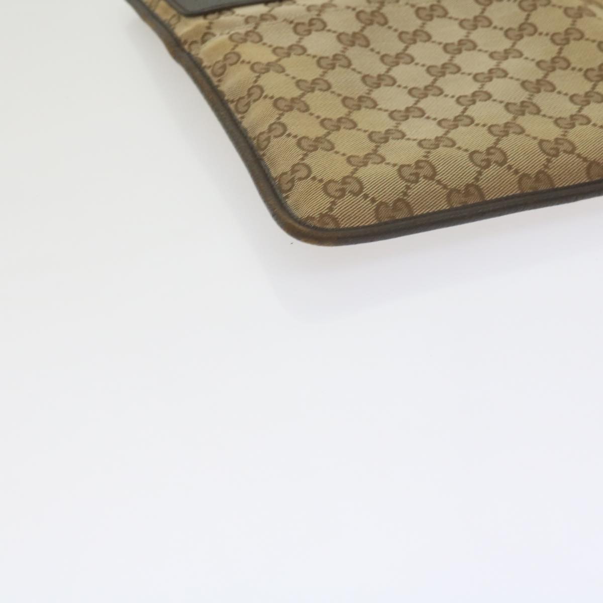 GUCCI GG Canvas Web Sherry Line Shoulder Bag Beige Red Green 27639 ep2613