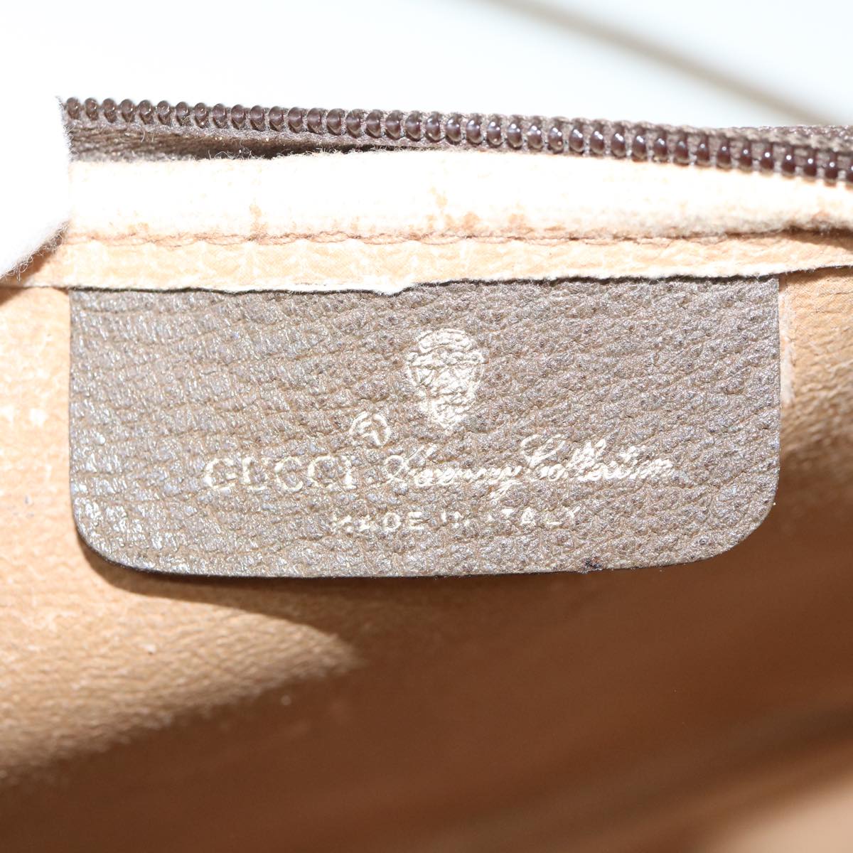 GUCCI GG Supreme Shoulder Bag PVC Leather Beige 97 02 068 ep2628