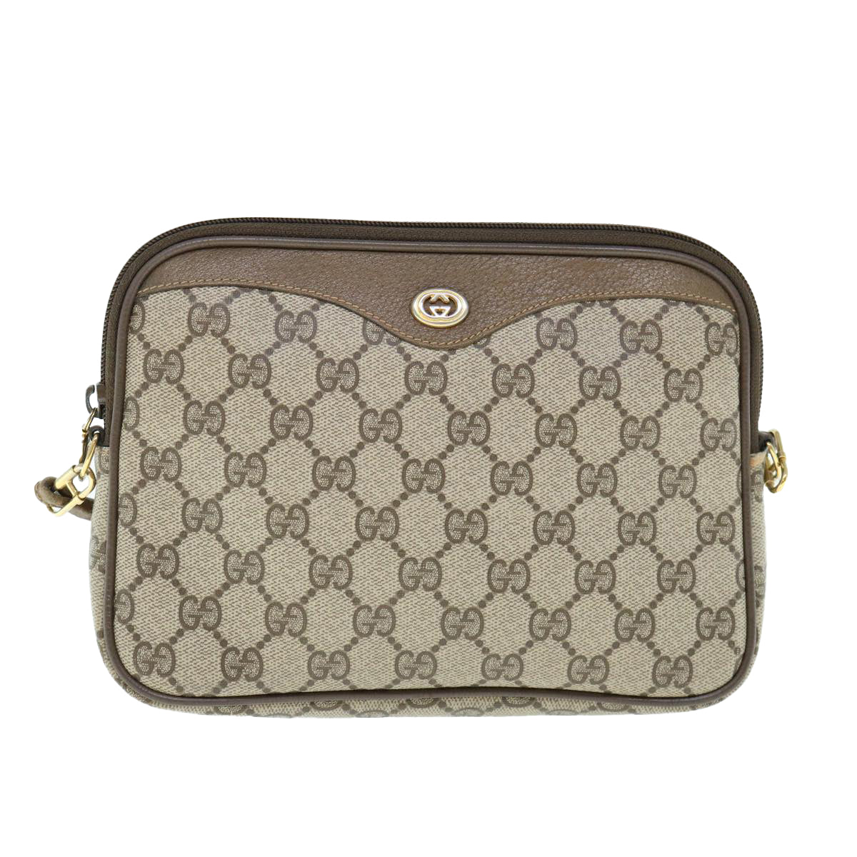 GUCCI GG Supreme Shoulder Bag PVC Leather Beige 97 02 068 ep2628