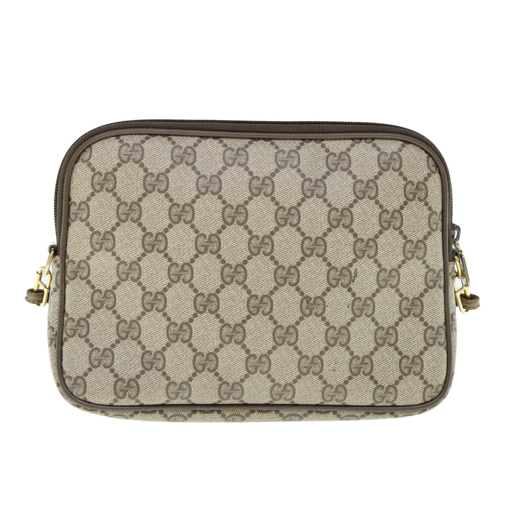 GUCCI GG Supreme Shoulder Bag PVC Leather Beige 97 02 068 ep2628