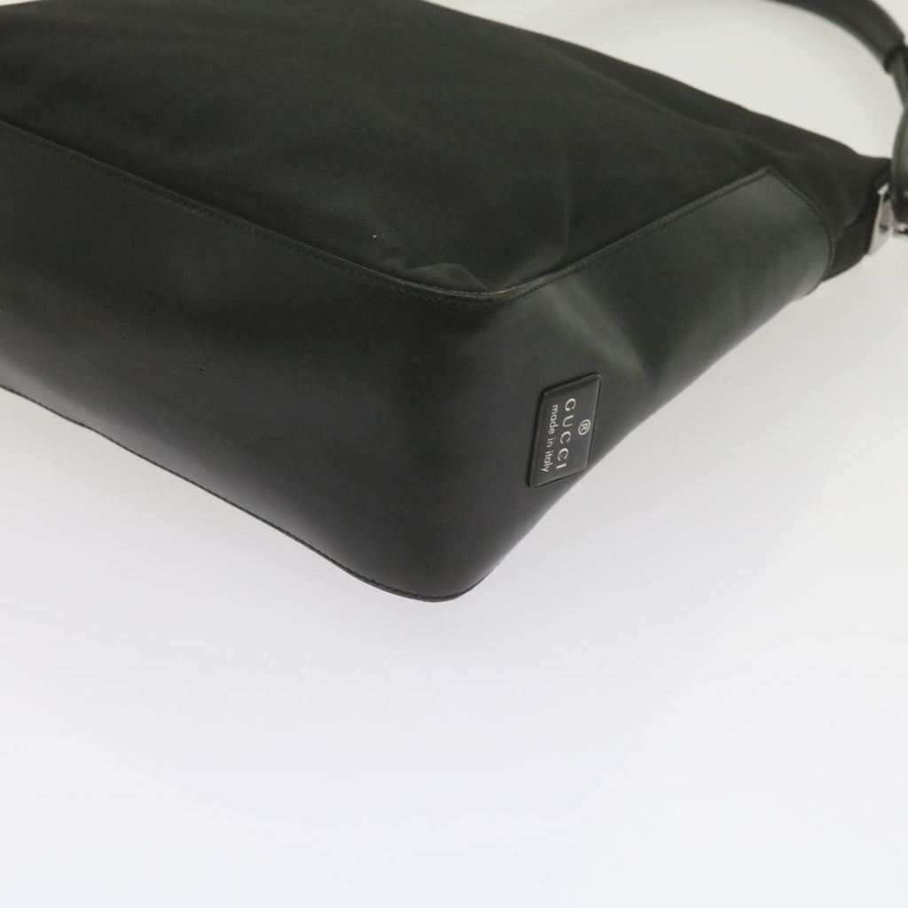 GUCCI Shoulder Bag Nylon Leather Black 001 3766 ep2690
