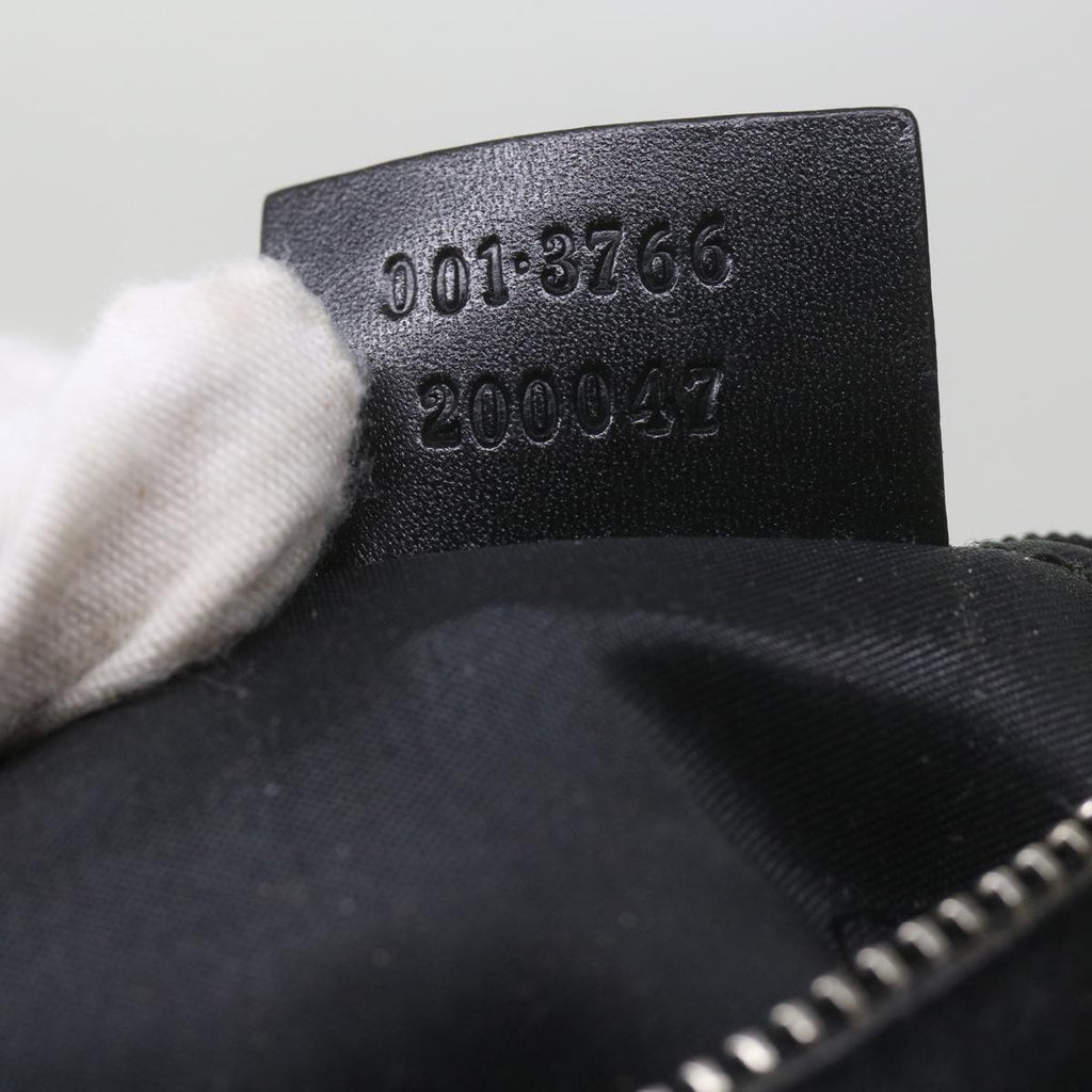 GUCCI Shoulder Bag Nylon Leather Black 001 3766 ep2690