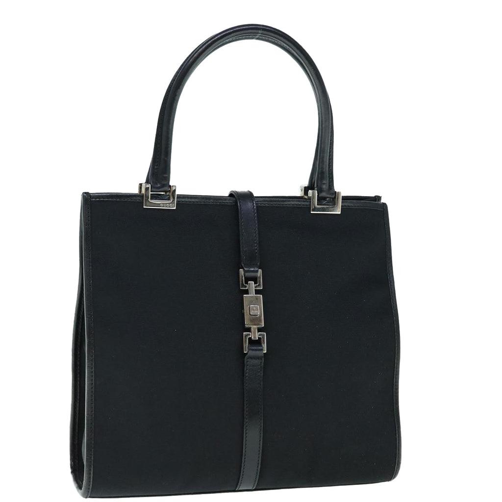 GUCCI Jackie Hand Bag Canvas Black 002 1065 ep2698