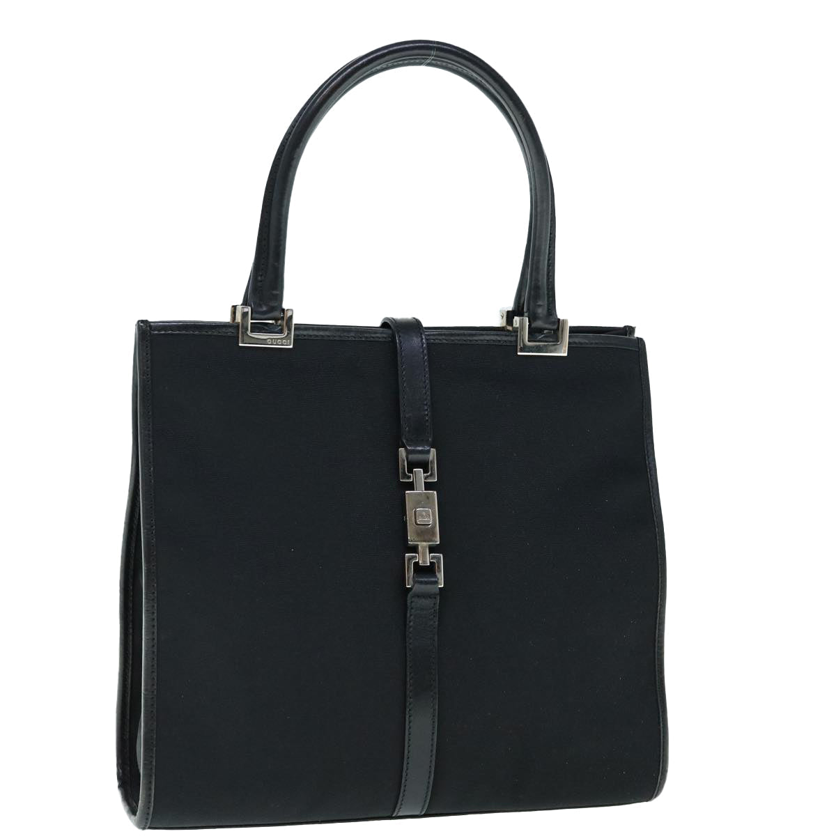 GUCCI Jackie Hand Bag Canvas Black 002 1065 ep2698