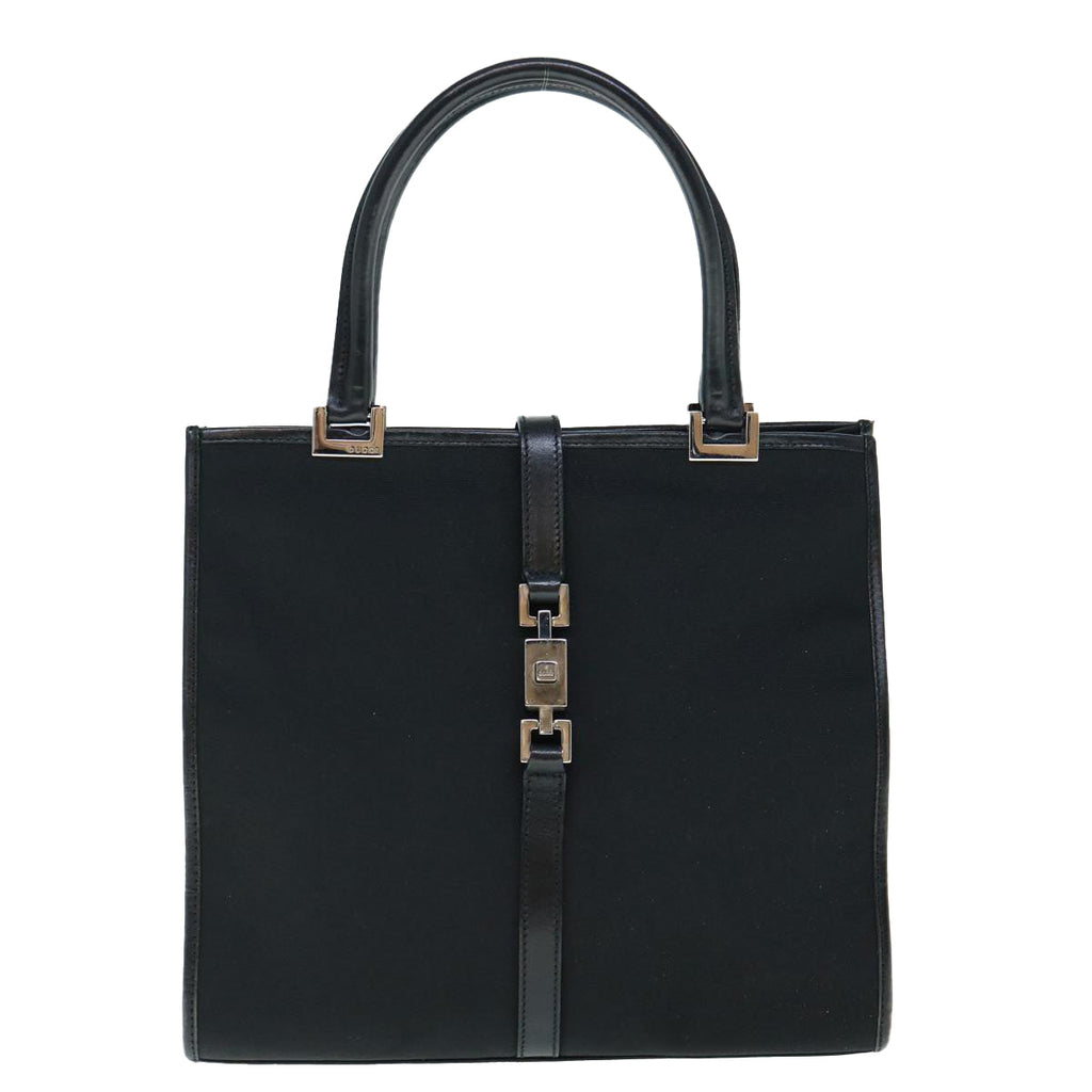 GUCCI Jackie Hand Bag Canvas Black 002 1065 ep2698