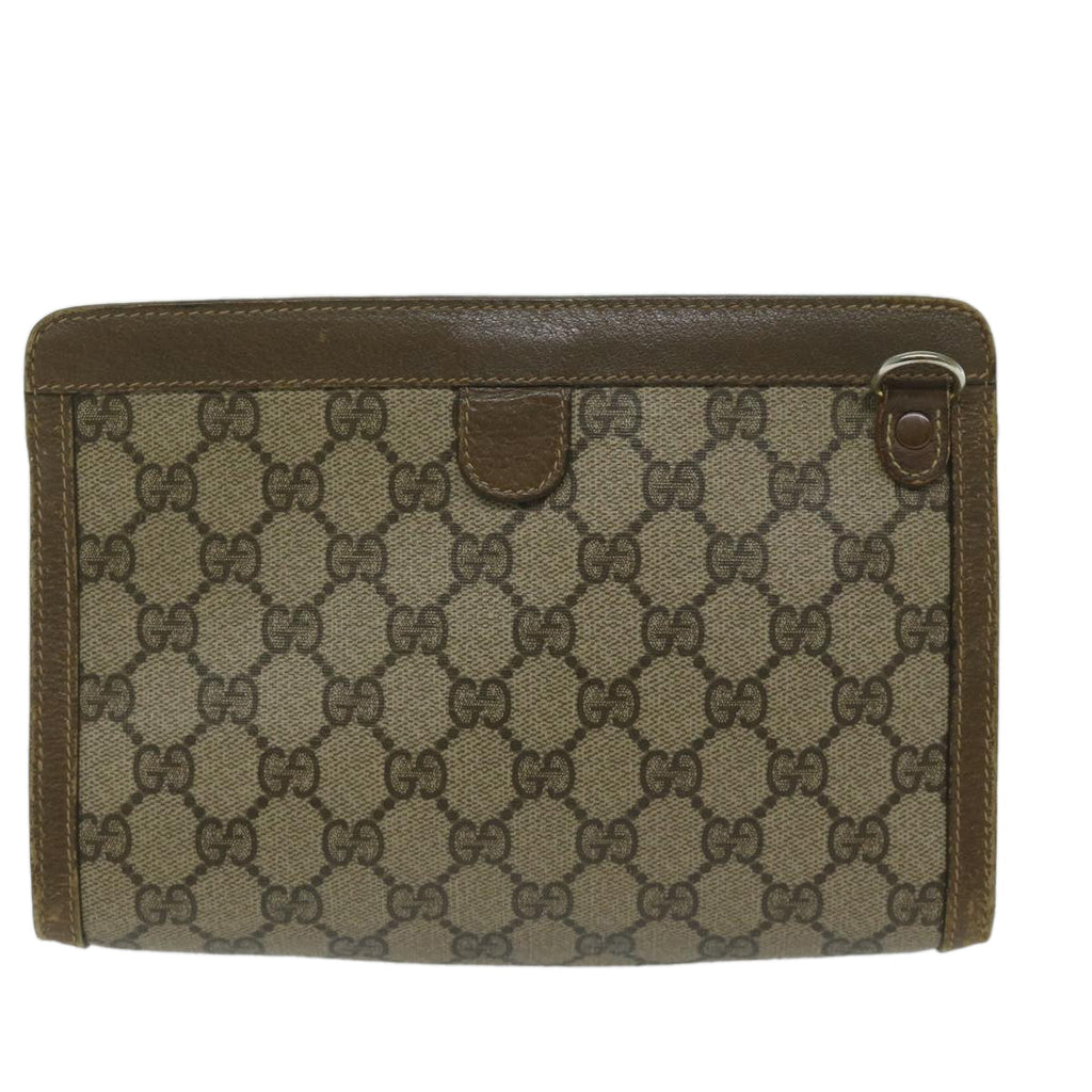 GUCCI GG Supreme Web Sherry Line Clutch Bag Red Beige 89 01 032 ep2737