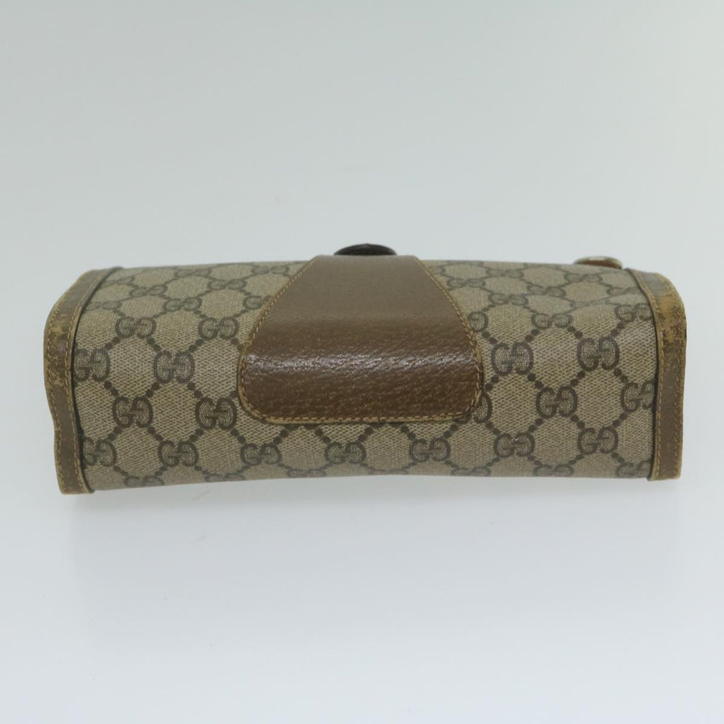 GUCCI GG Supreme Web Sherry Line Clutch Bag Red Beige 89 01 032 ep2737
