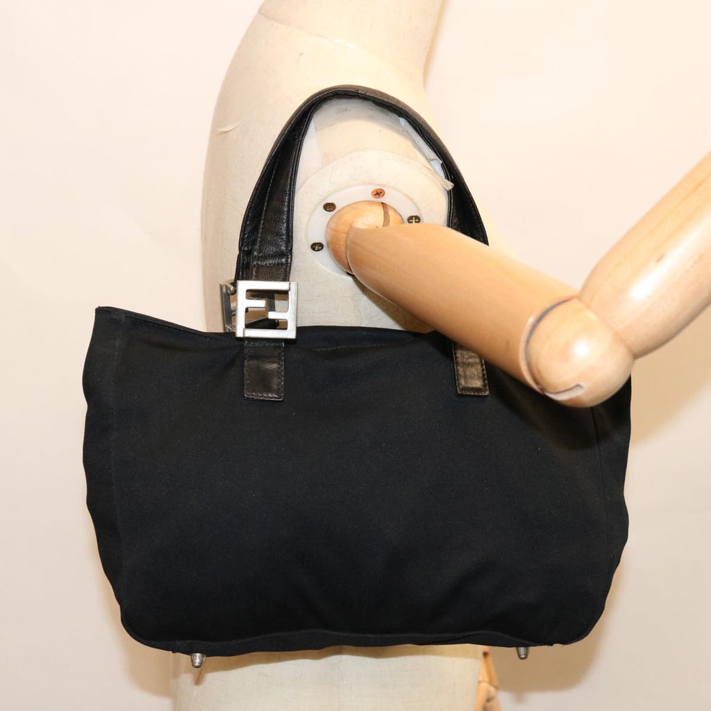 FENDI Hand Bag Nylon Black ep3242