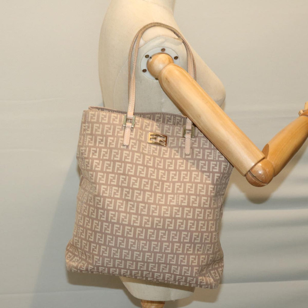 FENDI Zucchino Canvas Hand Bag Pink ep3377