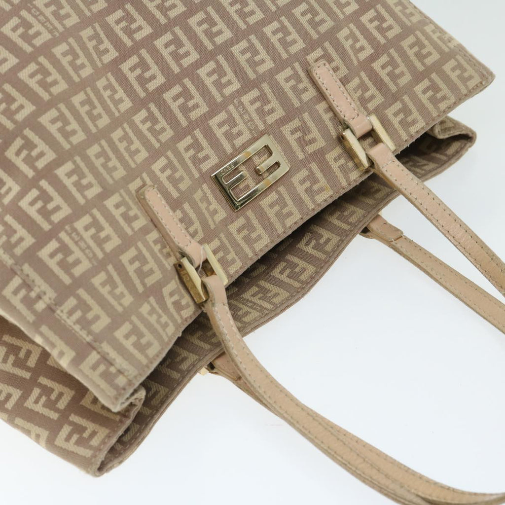 FENDI Zucchino Canvas Hand Bag Pink ep3377