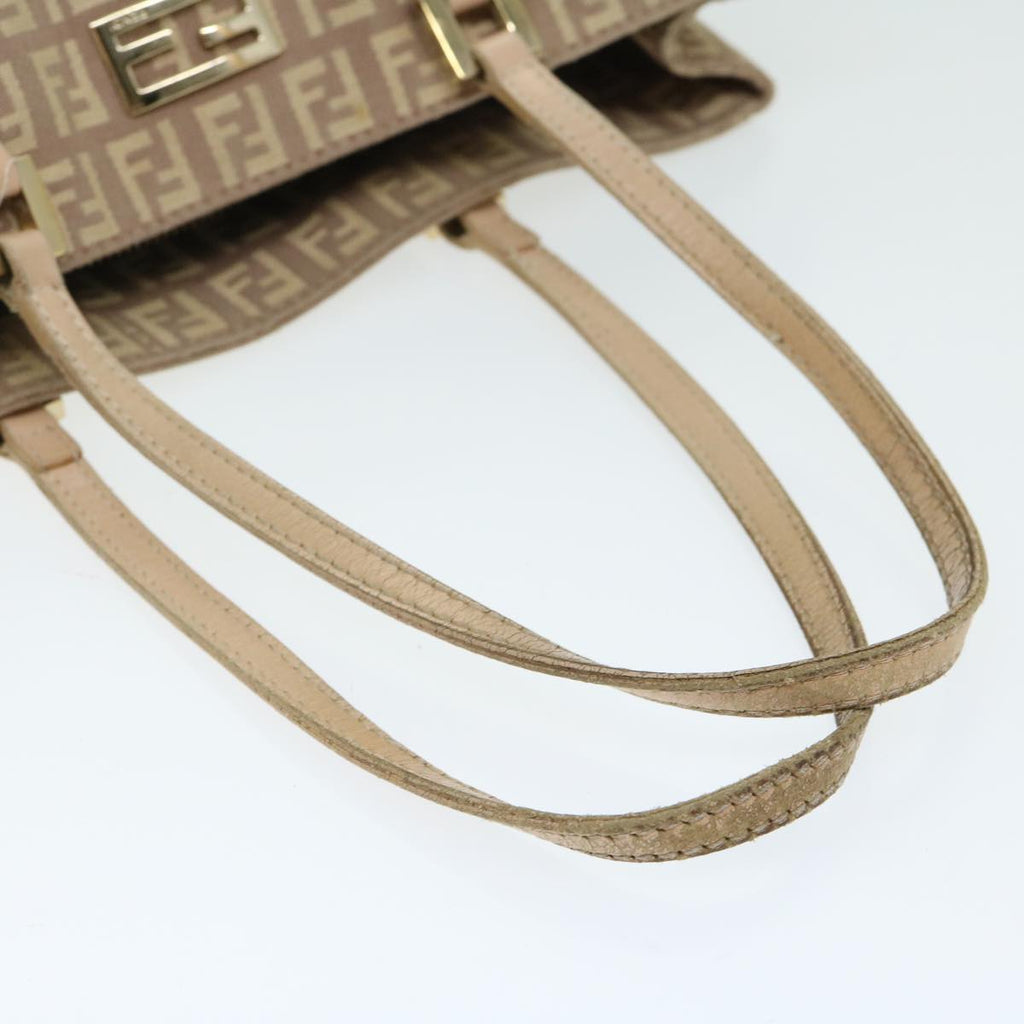 FENDI Zucchino Canvas Hand Bag Pink ep3377