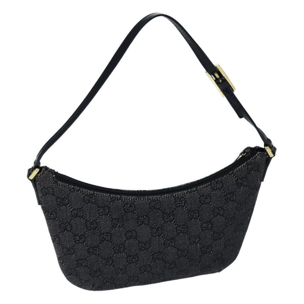 GUCCI GG Canvas Hand Bag Black ep3704