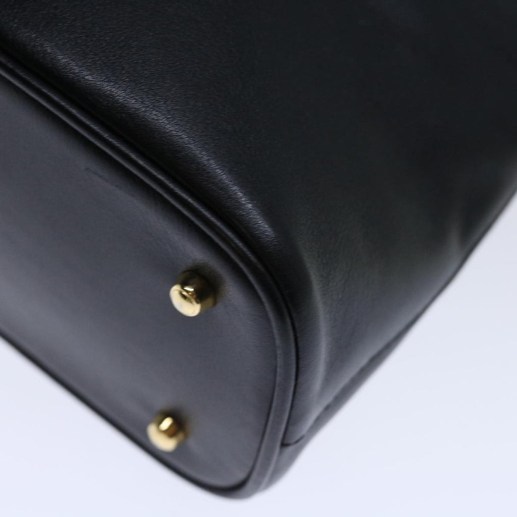 GUCCI Bamboo Hand Bag Leather Black 000 122 0290 ep3934