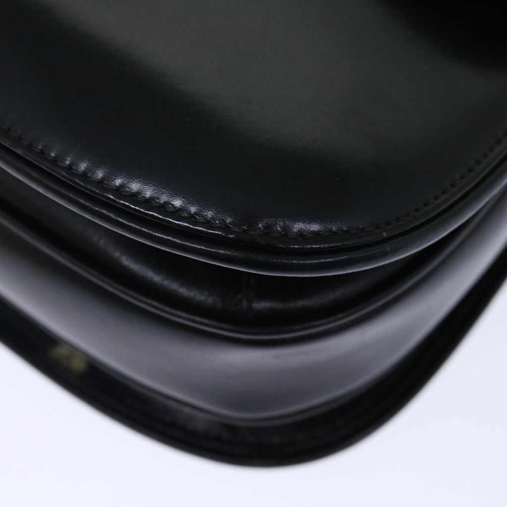 GUCCI Shoulder Bag Leather Black ep3958