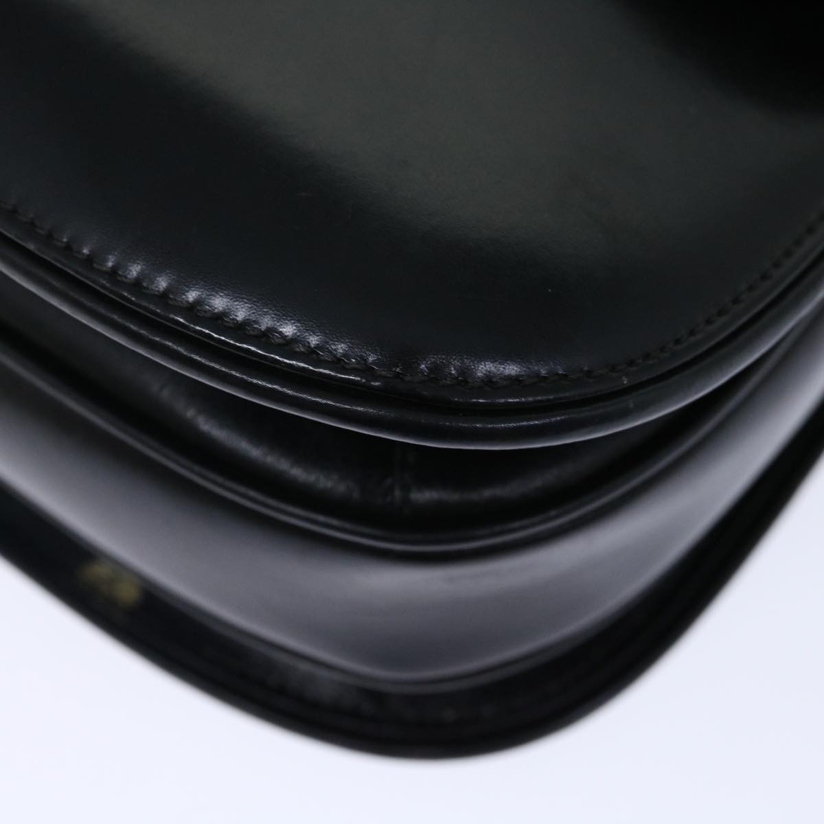 GUCCI Shoulder Bag Leather Black ep3958