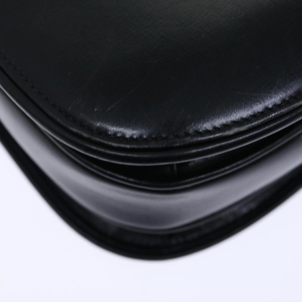 GUCCI Shoulder Bag Leather Black ep3958