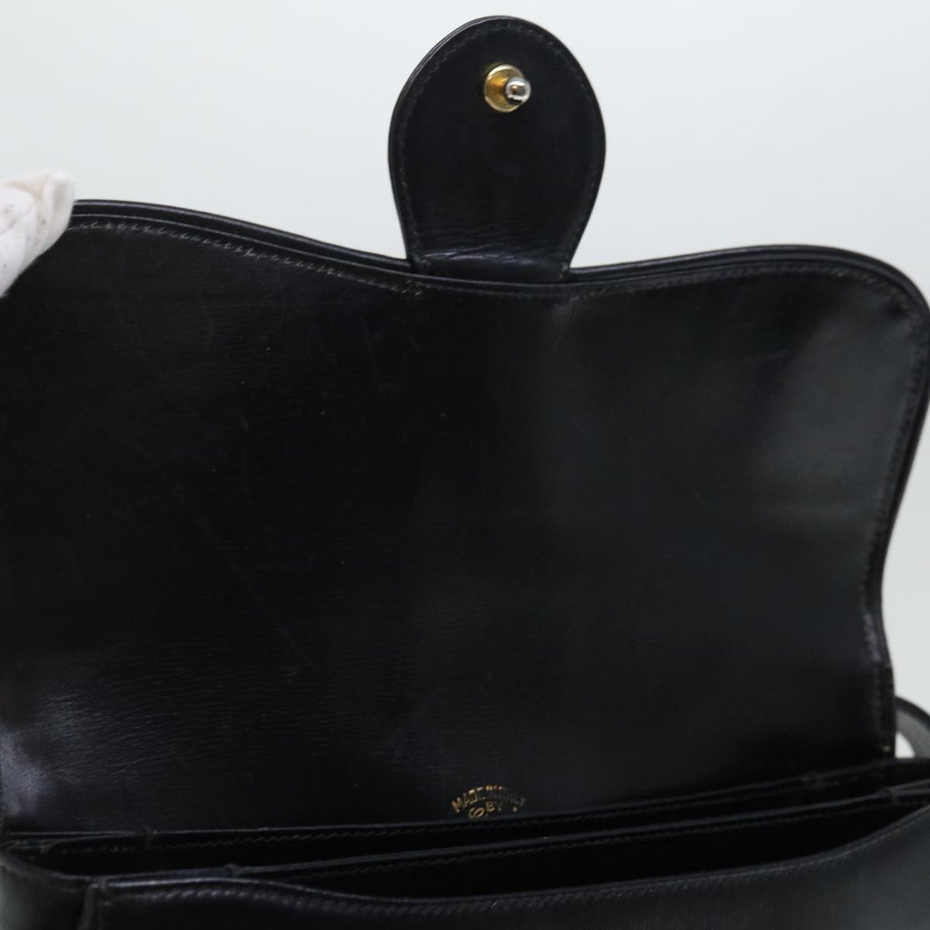 GUCCI Shoulder Bag Leather Black ep3958
