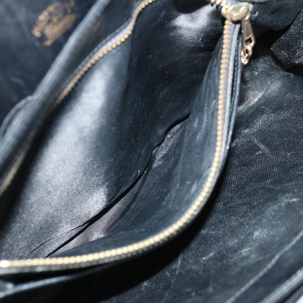 GUCCI Shoulder Bag Leather Black ep3958