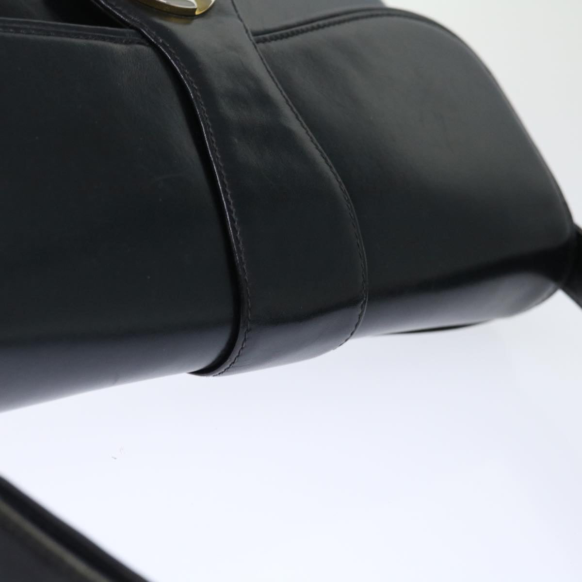 GUCCI Shoulder Bag Leather Black ep3958