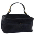 GUCCI Vanity Cosmetic Pouch Suede Navy 032 1705 0140 ep3985