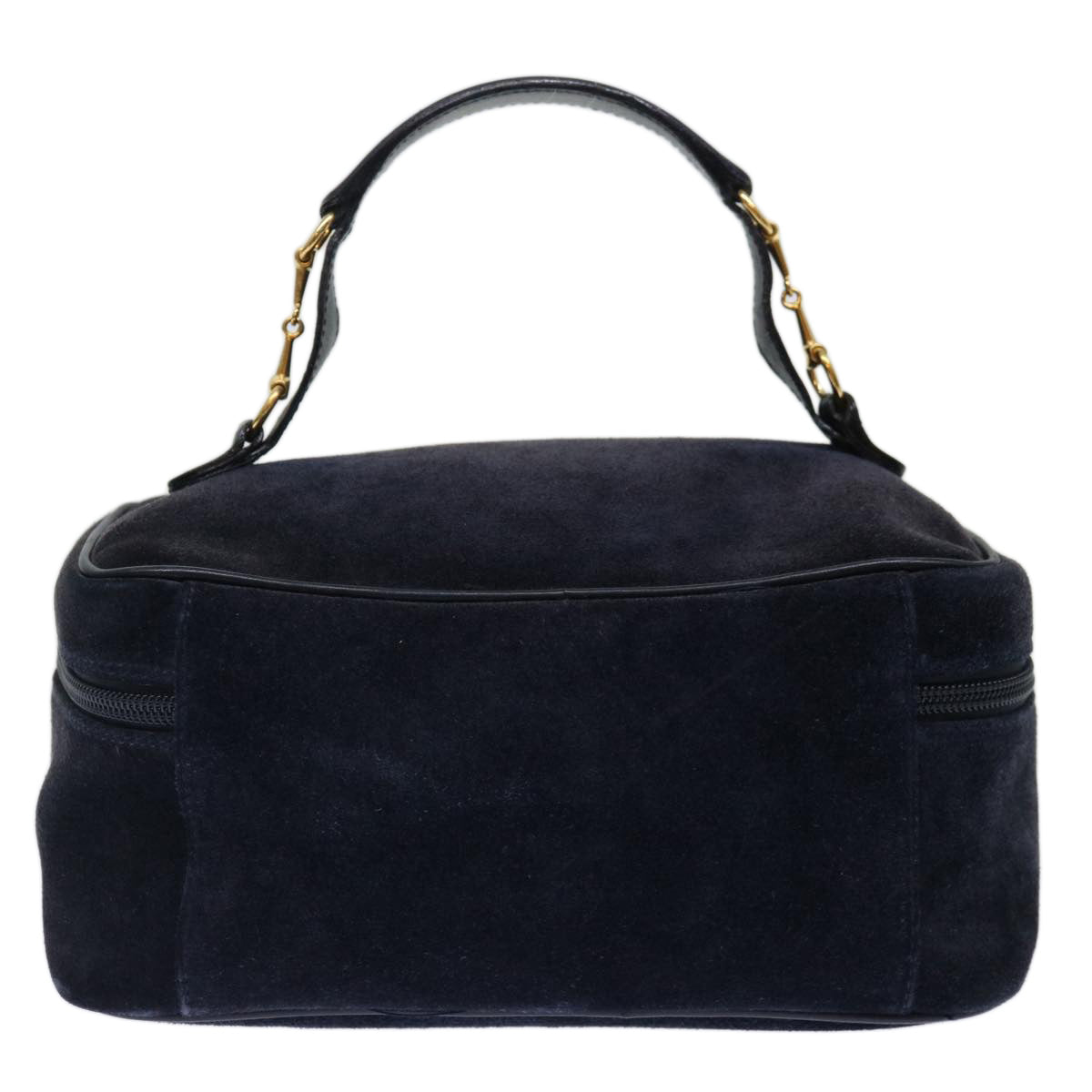 GUCCI Vanity Cosmetic Pouch Suede Navy 032 1705 0140 ep3985