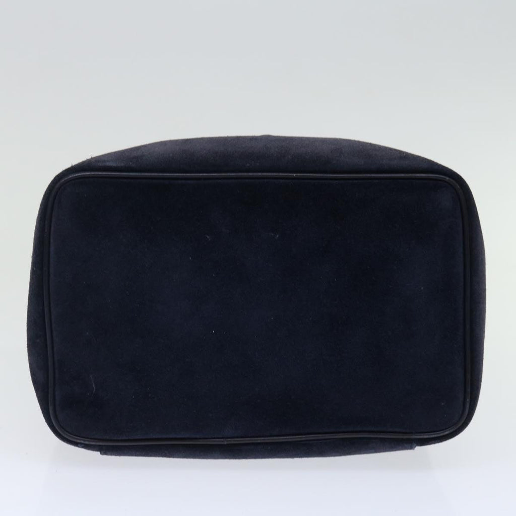 GUCCI Vanity Cosmetic Pouch Suede Navy 032 1705 0140 ep3985
