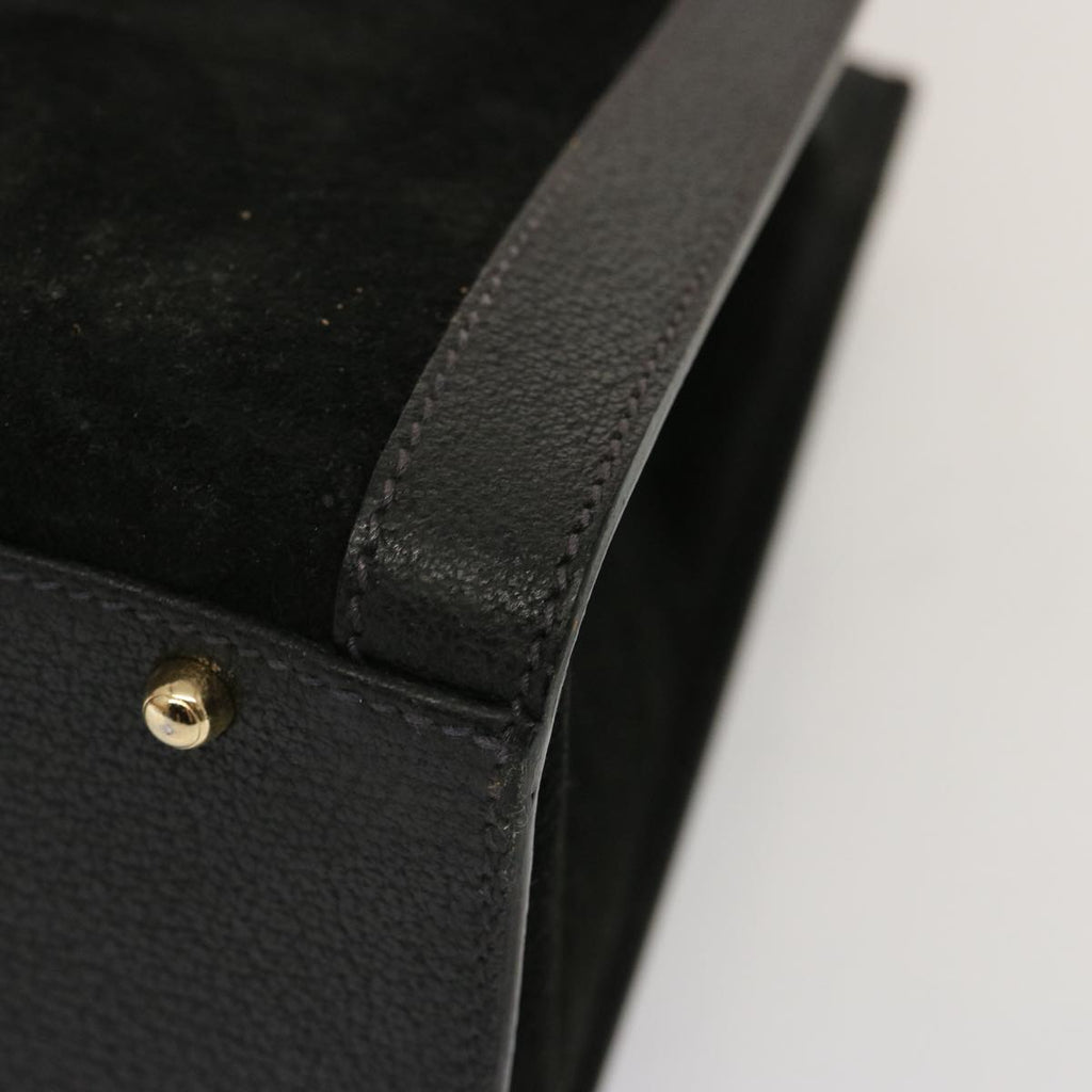 GUCCI Bamboo Hand Bag Suede Black 002 1095 0260 ep4006