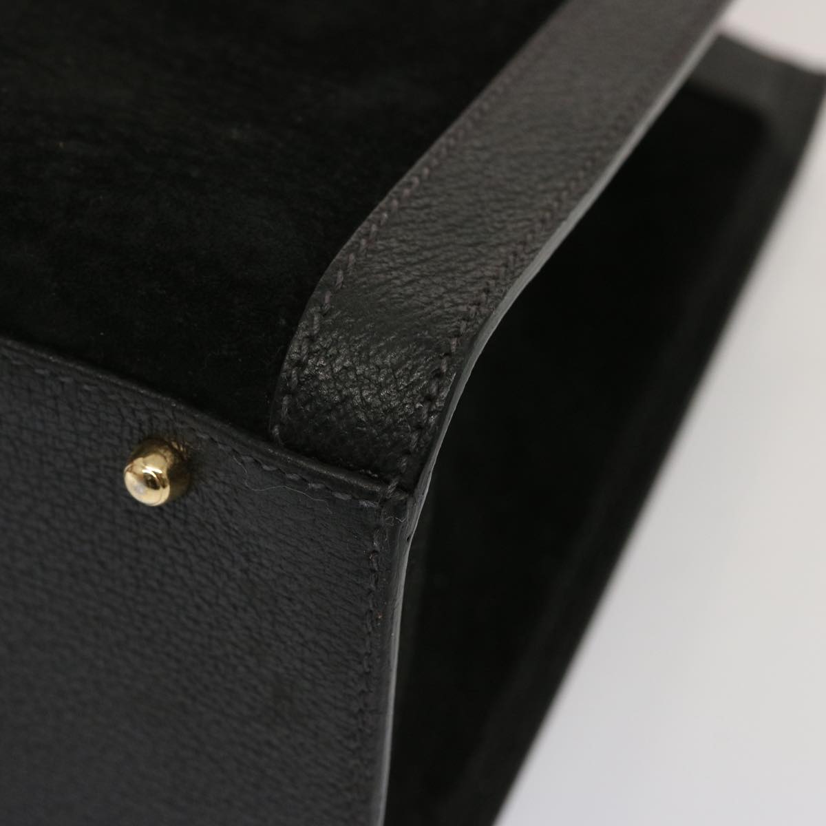 GUCCI Bamboo Hand Bag Suede Black 002 1095 0260 ep4006