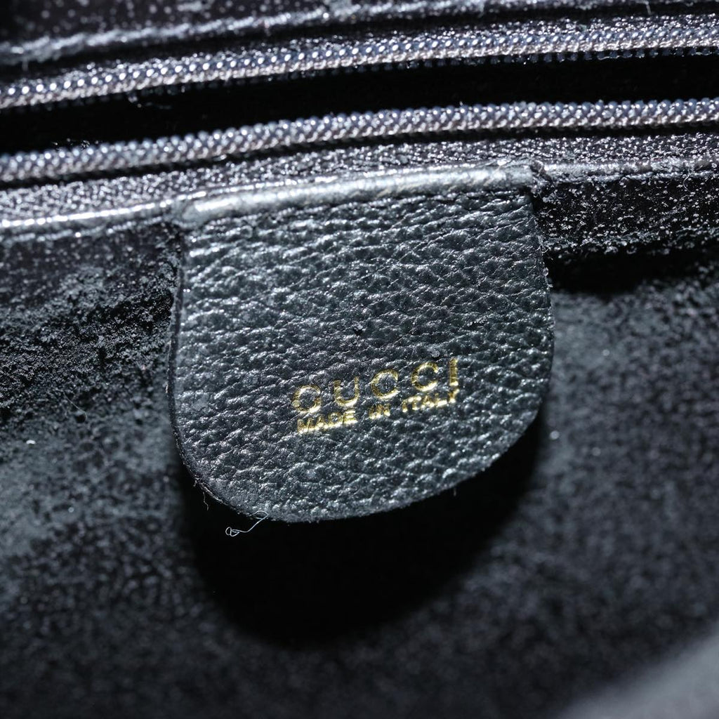 GUCCI Bamboo Hand Bag Suede Black 002 1095 0260 ep4006