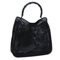 GUCCI Bamboo Hand Bag Nylon Black 001 5577 ep4033