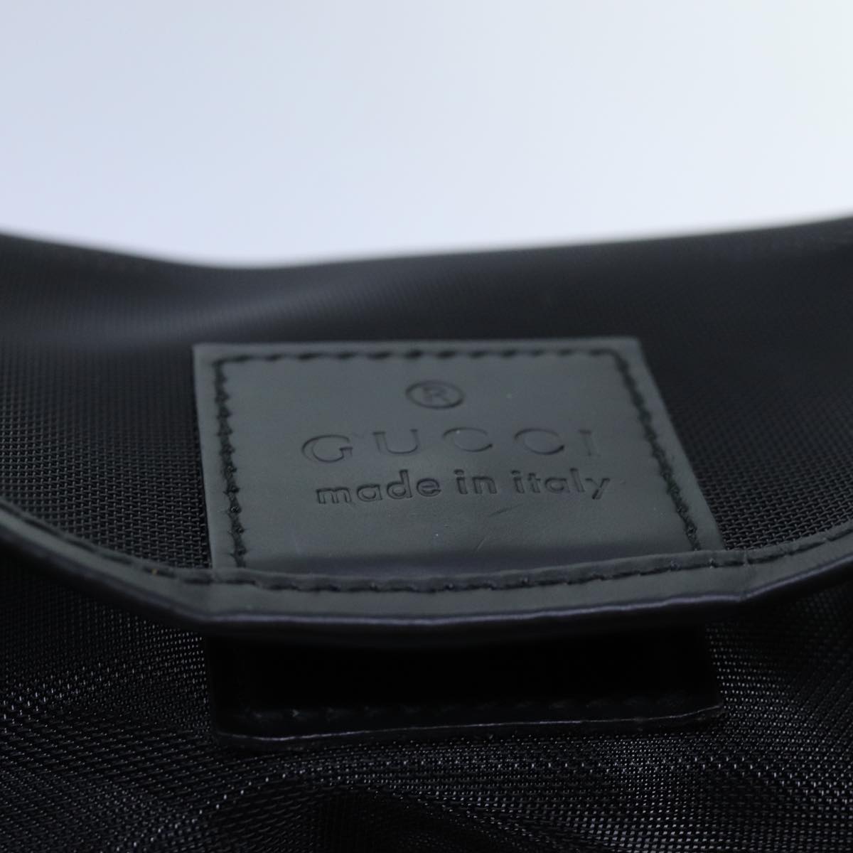 GUCCI Bamboo Hand Bag Nylon Black 001 5577 ep4033