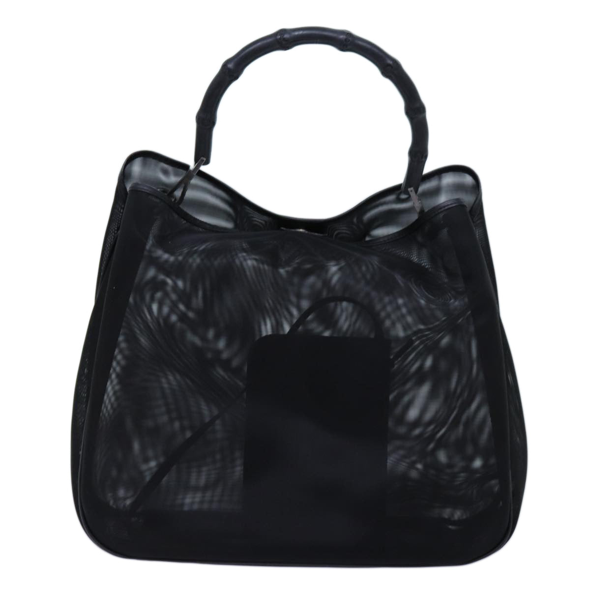 GUCCI Bamboo Hand Bag Nylon Black 001 5577 ep4033