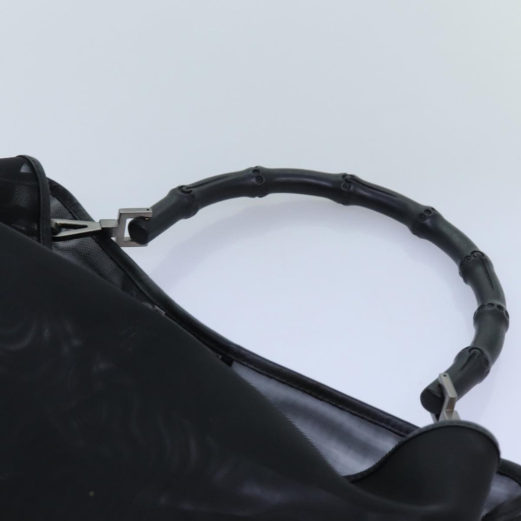 GUCCI Bamboo Hand Bag Nylon Black 001 5577 ep4033