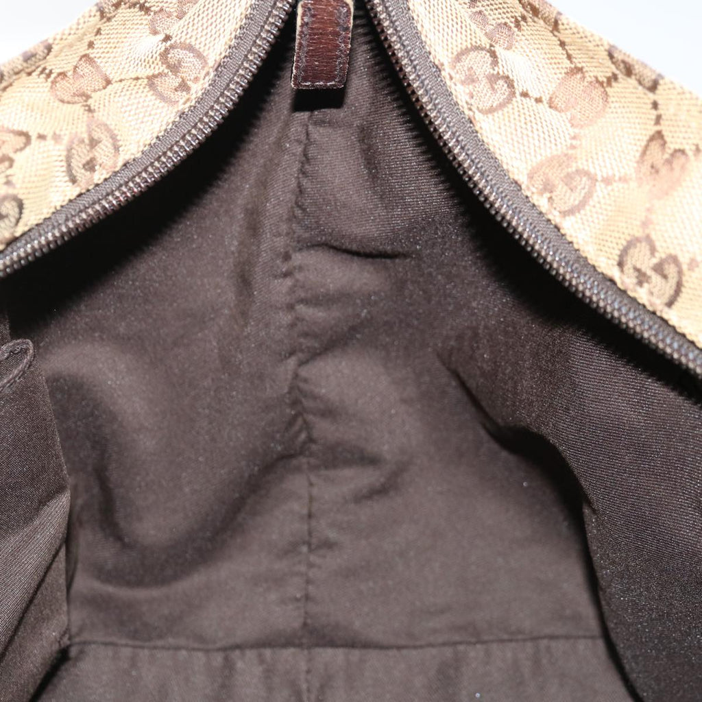 GUCCI GG Canvas Web Sherry Line Hand Bag Beige Red Green 181228 ep4035